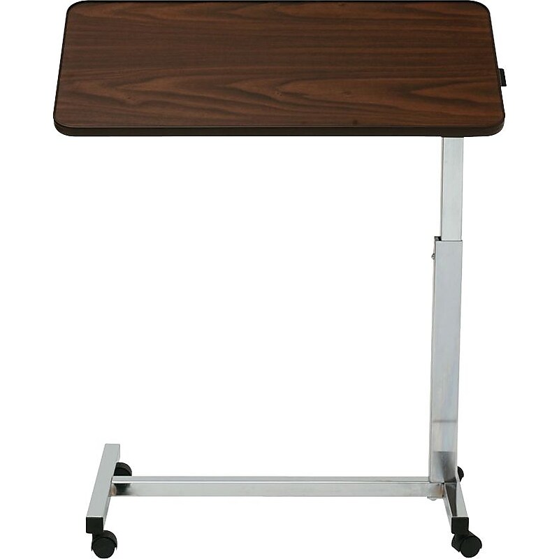 Medline Tilt Top H-base Overbed Tables, 30"L x 15"W x 28" - 45"H image 1