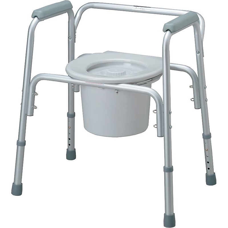 Medline Commode Seat and Lids, Bedside Commodes, 4/Pack (MDS89664ASL) image 1