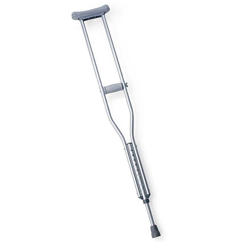 Medline Standard Aluminum Crutch, Adult (MDSV80535LFH) image 1