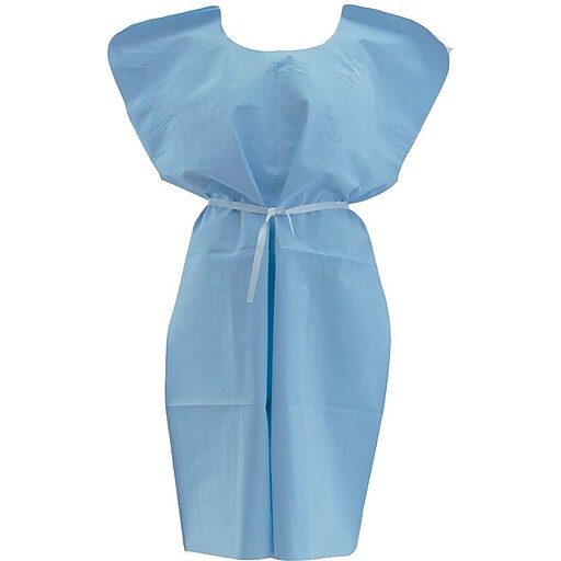 Shop Staples for Medline NON24354 Disposable xray Patient Gowns, Blue