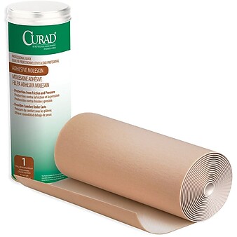 Curad® Moleskin Rolls, 4 yds L x 9" W