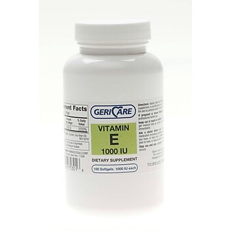 Vitamin E Softgels, 1000 IU, 1000Ea/Bottle (OTC027760)