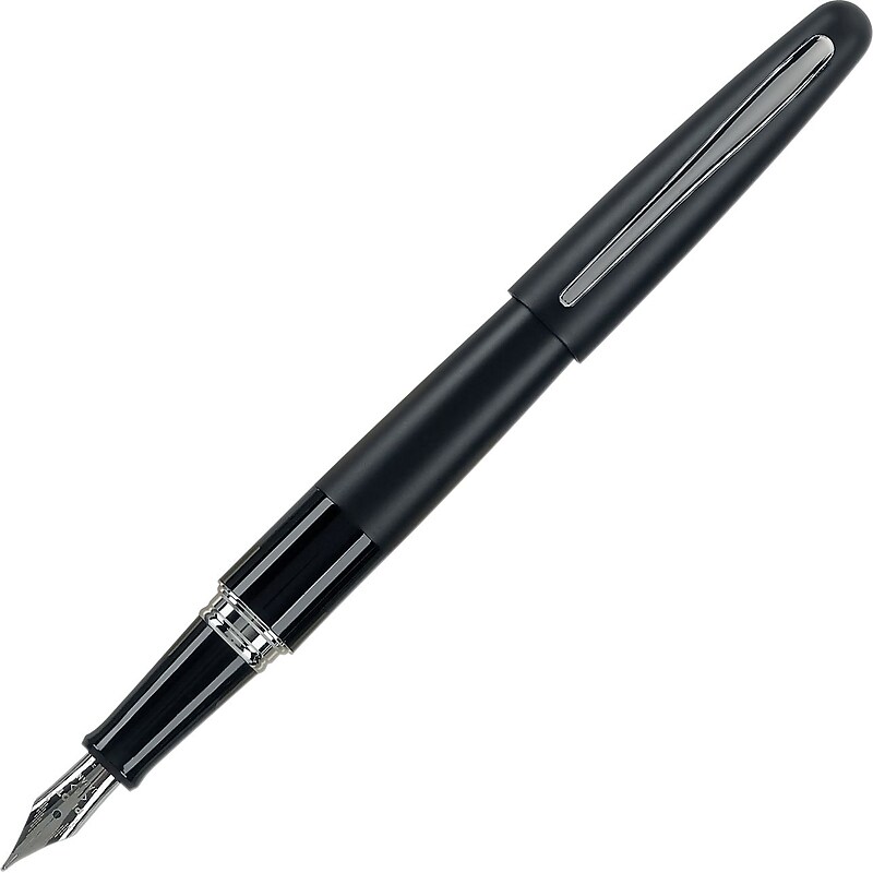 Pilot MR Metropolitan Collection Fountain Pen , Medium Point , Black Barrel , Black Ink (91107) image 1