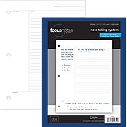 TOPS FocusNotes™ Filler Paper, 8.5" x 11", 3-Hole Punched, 100 Sheets