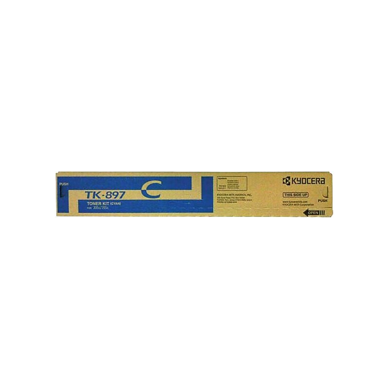 Kyocera TK-897 Cyan Standard Yield Toner Cartridge image 1