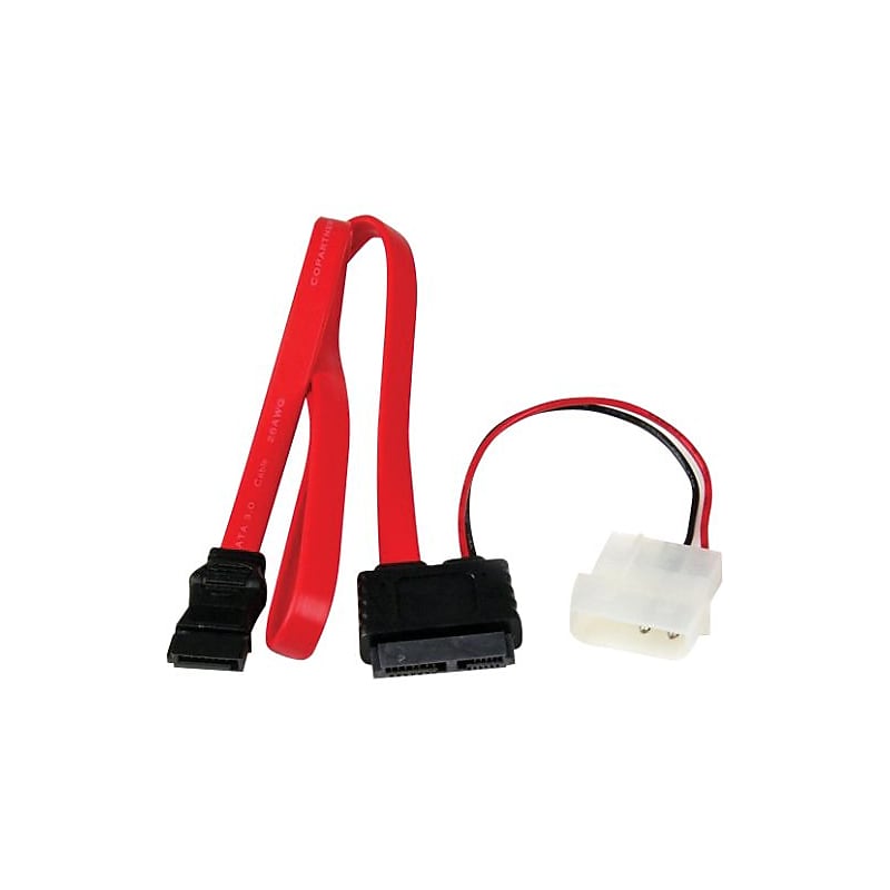 StarTech LP4 Power Cable Adapter, 20"(L) (SLSATAF20) image 1