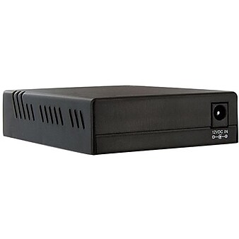 Startech MCM110ST2 10/100 Multi Mode Fiber Ethernet Media Converter, Black