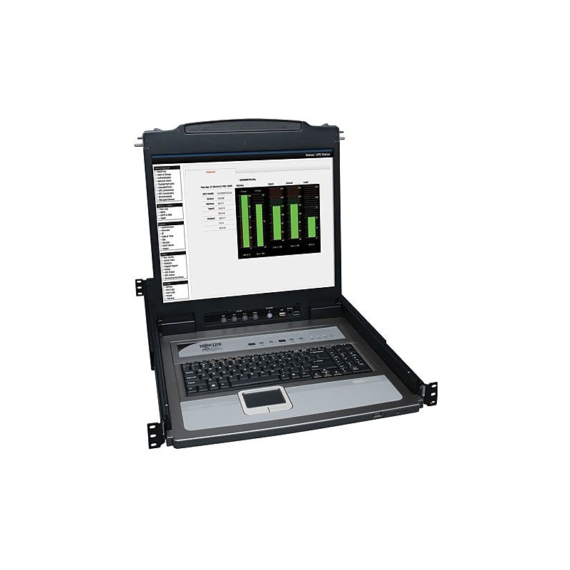 Tripp Lite NetDirector Console IP KVM Switch With 19" LCD, 8 Ports (B020-U08-19-K) image 1