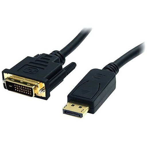 StarTech 6 ft DisplayPort to DVI Cable, M/M Staples