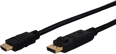 Câble DisplayPort Vers HDMI 10 Mètres - Noir - Support 4K Ultra HD - Marque Nanocable - 12