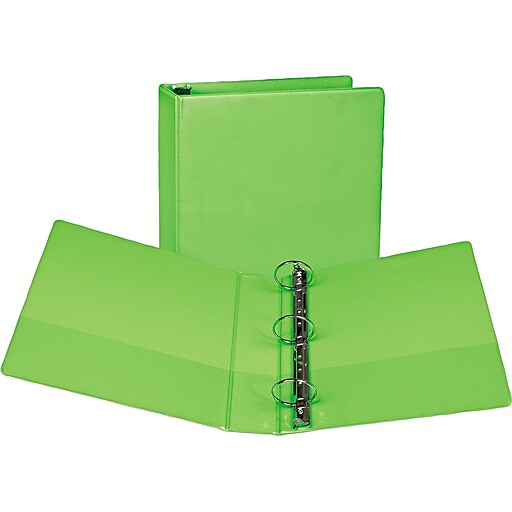 Samsill Fashion 2" 3Ring View Binders, Lime Green, 2/Pack (SAMU86678