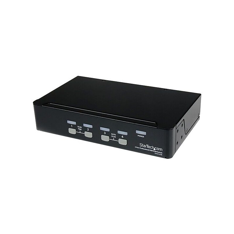 StarTech Professional VGA USB KVM Switch With Hub, 4 Ports (SV431USB) image 1