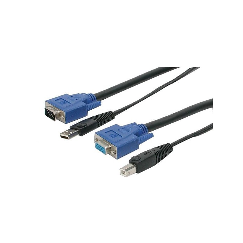 StarTech SVUSB2N1_6 2-In-1 USB KVM Cable, 6' image 1