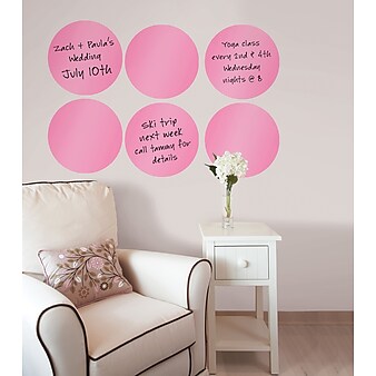 WallPops Pink Flirt Dry Erase Dots