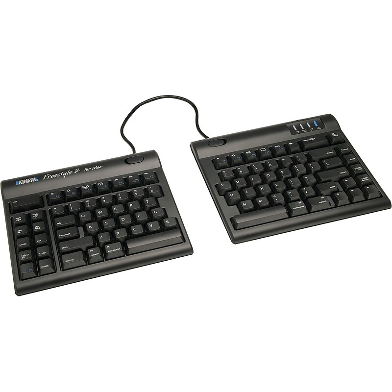 Kinesis Freestyle2 for Mac Wired Keyboard, Black (KB800HMB) image 1