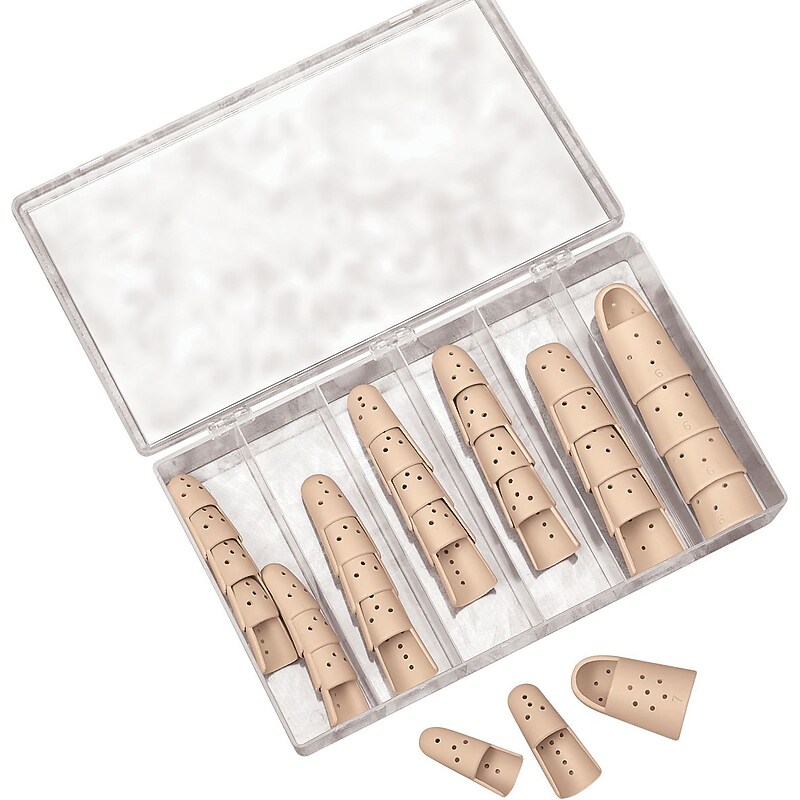 Medline Stackies Finger Splint Kit and Replacement, Size 2, 6/Case (ORT327002C) image 1