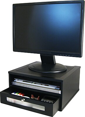 Victor Technology Wooden Desktop Monitor Riser, Midnight Black (1175-5) Sansujyuku sansujyuku.com