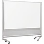 Best-Rite D.O.C. Porcelain Mobile Dry-Erase Whiteboard, Anodized Aluminum Frame, 6' x 6' (661AG-DD)~#|#~s0600612_sc7