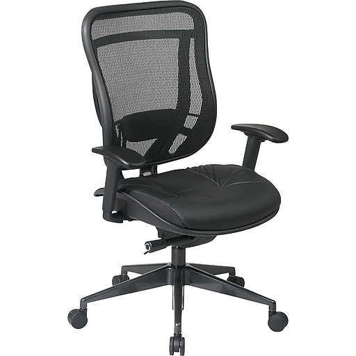 Office Star Space® Leather High Back Executive Chair with Matrex Back