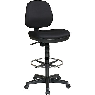 NEW ERGONOMIC Adjustable Height Drafting Drawing Stool VIBRANT ORANGE AND CHROME 
