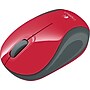 Logitech M187 Mini Wireless Ambidextrous Optical USB Mouse, Red (910-002727)~#|#~s0605686_sc7