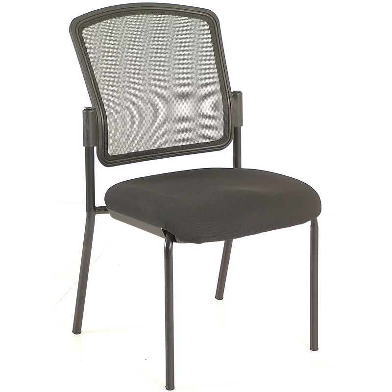 Raynor Eurotech Mesh/Fabric Dakota 2 Guest Chair, Black, 2/Carton image 1