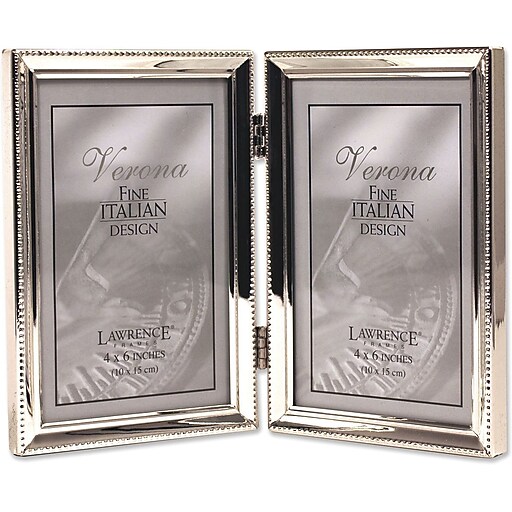 Shop Staples for Lawrence Frames Verona Collection 4" x 6" Metal Silver