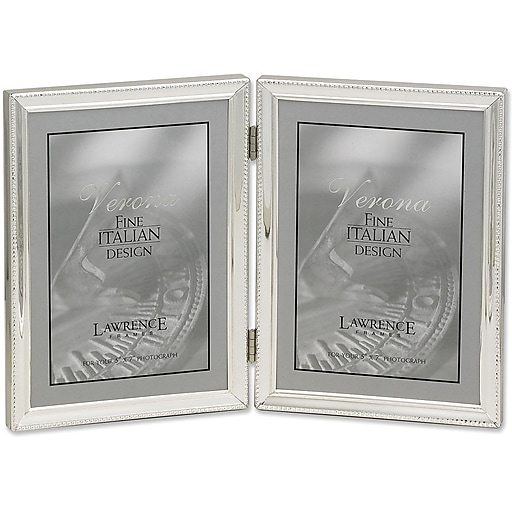 Details about   Lawrence 5" X 7" Verona Fine Italian Design 2/Tone Silver New Picture Frame 