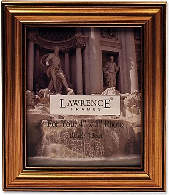 Lawrence Frames 4 X 5 Wooden Antique Gold Picture Frame 224g45 At Staples