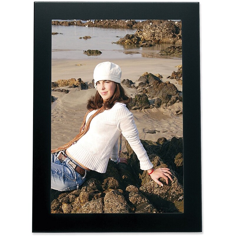 Lawrence Frames 4"x6" Metal Picture Frame, Black (230046) image 1
