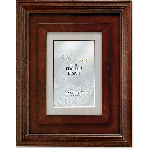 Lawrence Frames Verona Collection Wooden Walnut Picture Frame (417