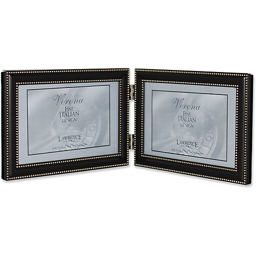 4x6 Hinged Double (Horizontal) Metal Picture Frame Oil Rubbed Bronze