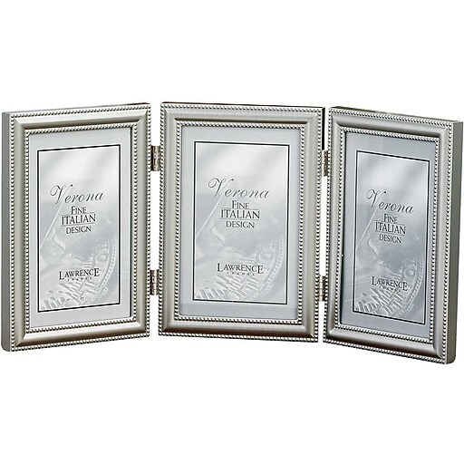 Shop Staples for Lawrence Frames Verona Collection 4" x 6" Metal Pewter