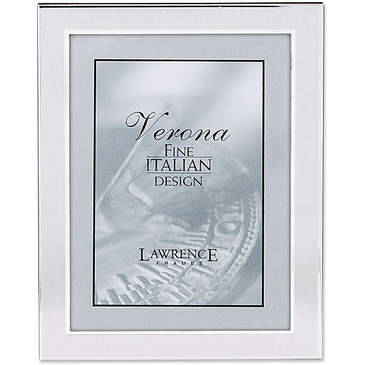 Lawrence Frames Verona Collection 8" x 10" Velvet/Metal Picture Frame