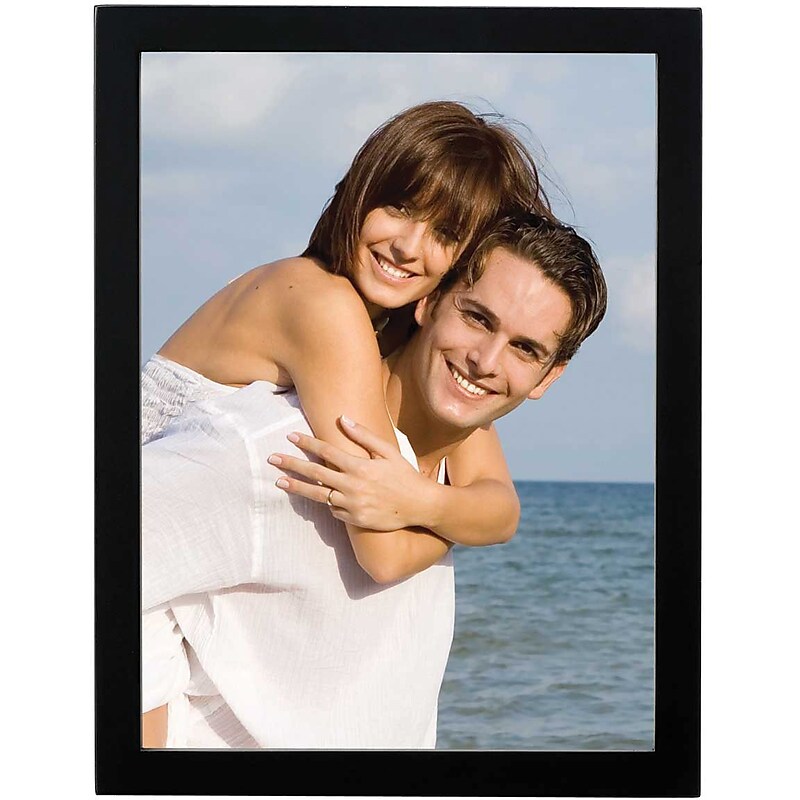 Lawrence Frames Gallery Collection 8" x 10" Wood Picture Frame, Black (755580) image 1