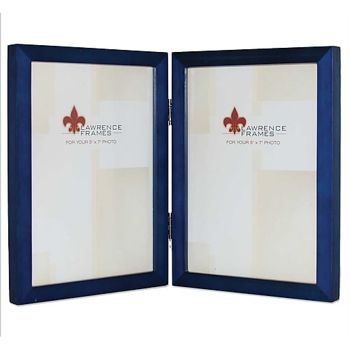 Lawrence Frames Gallery Collection 5" x 7" Hinged Double Wood Picture
