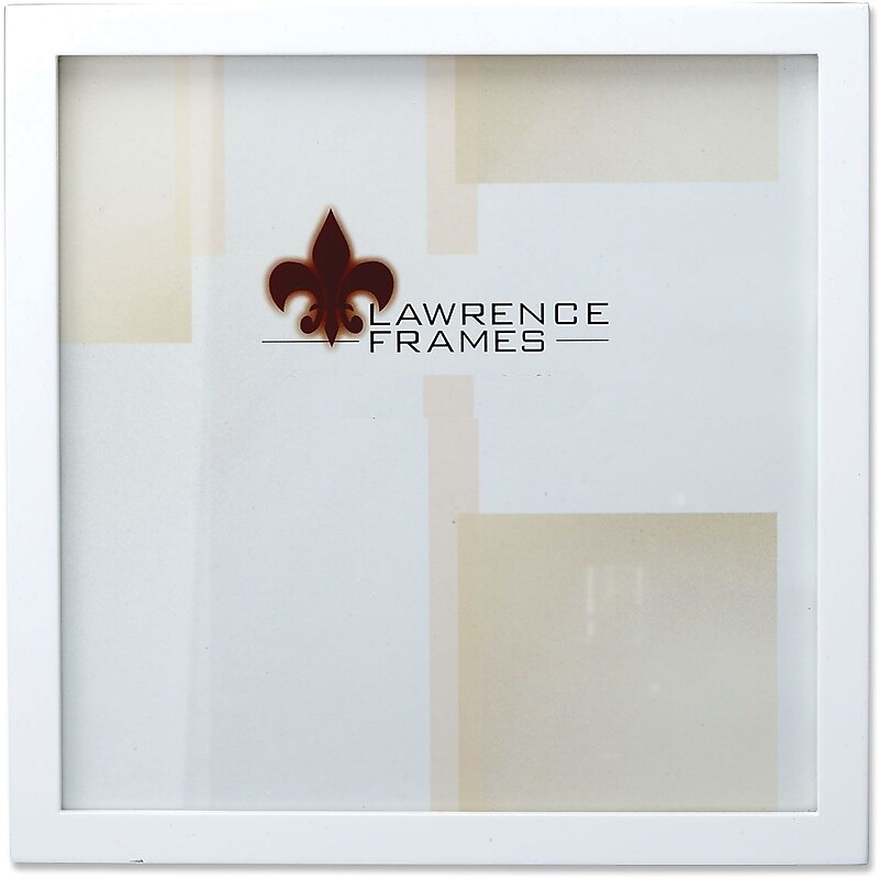 Lawrence Frames 10" x 10" Studio Wood White Picture Frame (755810) image 1