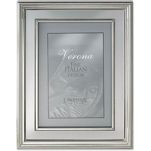 Lawrence Frames 8" x 10" Metal Picture Frame, Silver Plated (840080