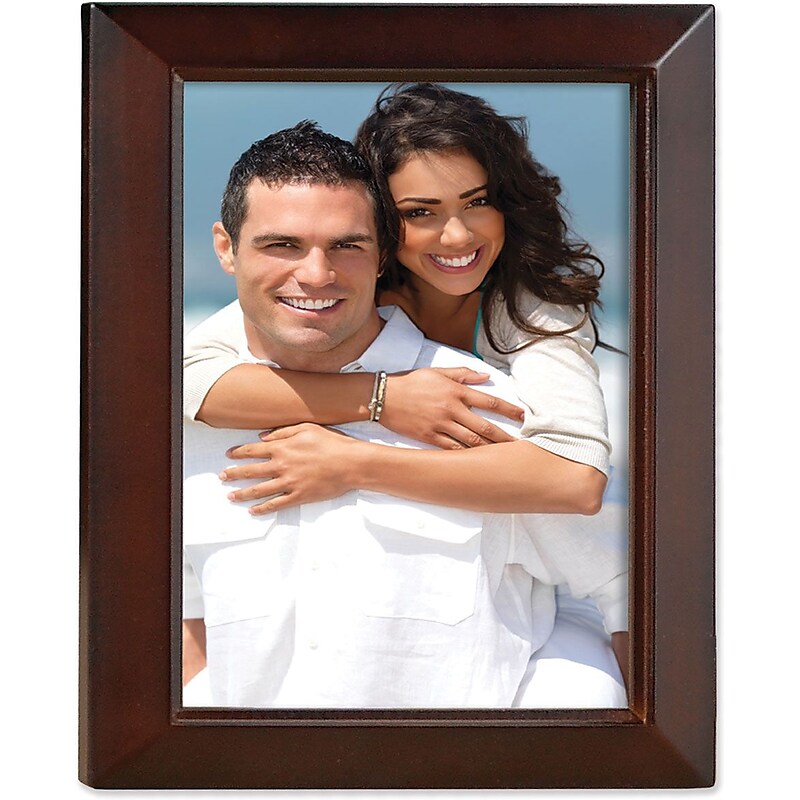 Lawrence Frames Estero Collection 8" x 10" Espresso Wood Picture Frame, Brown (725180) image 1