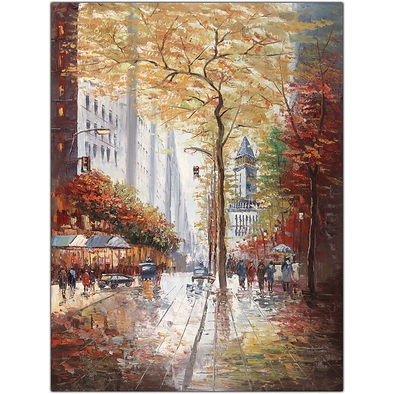 Trademark Global Joval "French Street Scene" Canvas Art, 24" x 32" image 1