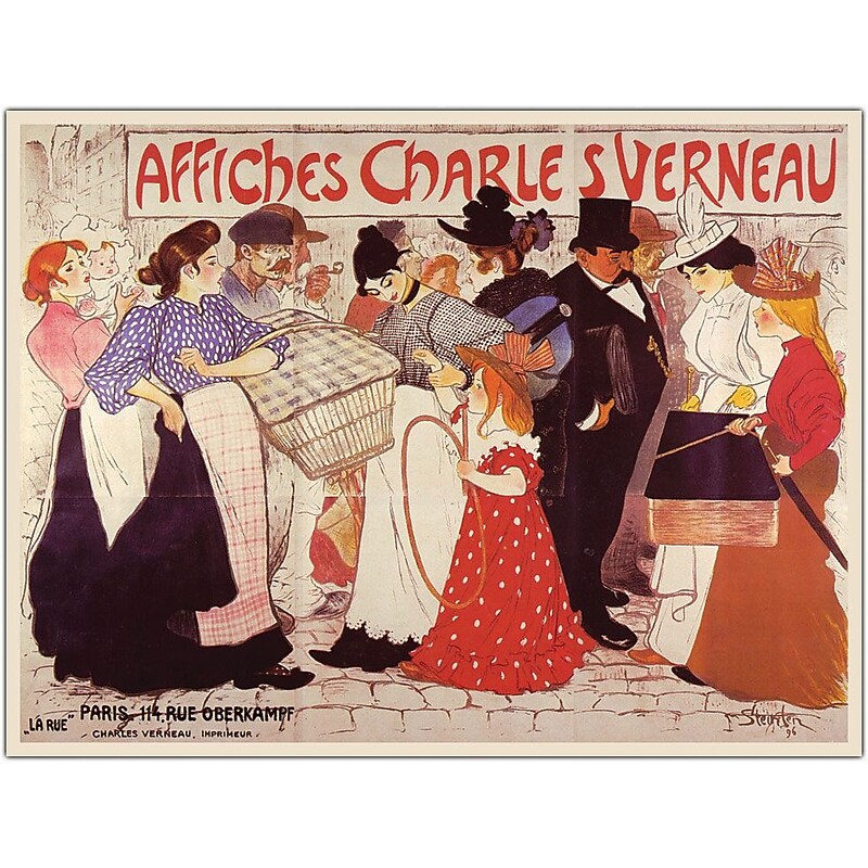 Trademark Global "Affiches Charles Verneau" Canvas Art, 35" x 47" image 1
