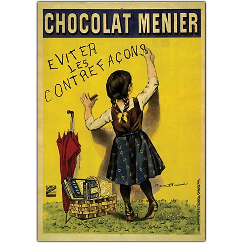 Trademark Global Firmin Boisset "Chocolate Menier" Canvas Art, 24" x 32" image 1