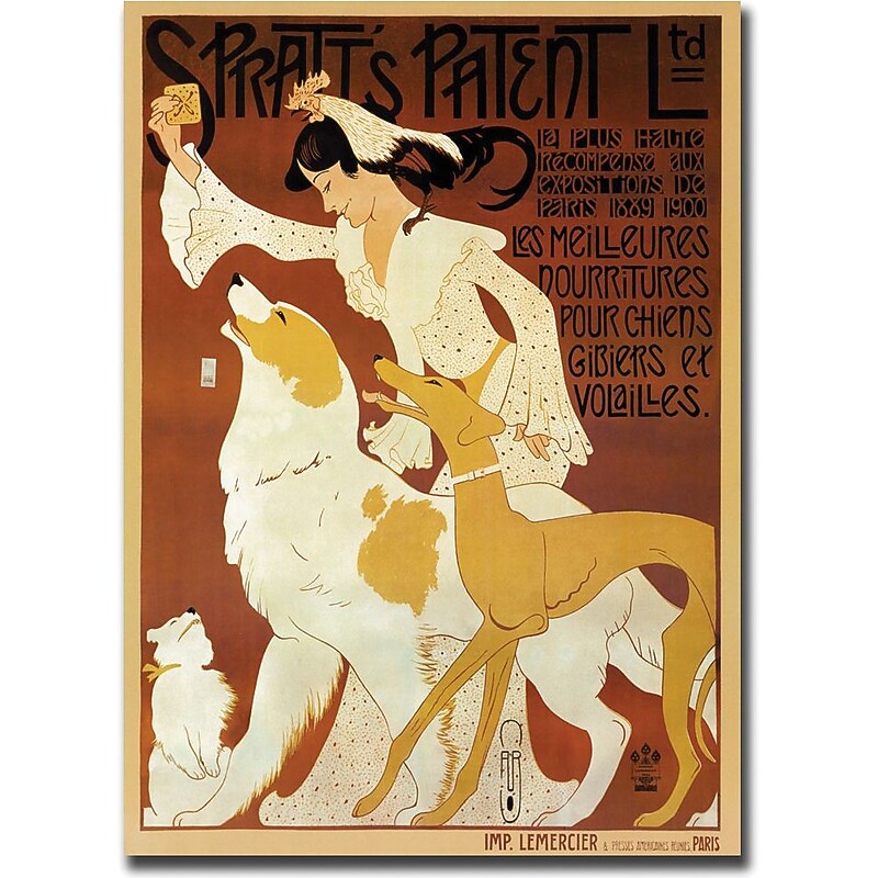 Trademark Global "Spratts Patenent LTD" Gallery Wrapped Canvas Art, 35" x 47" image 1