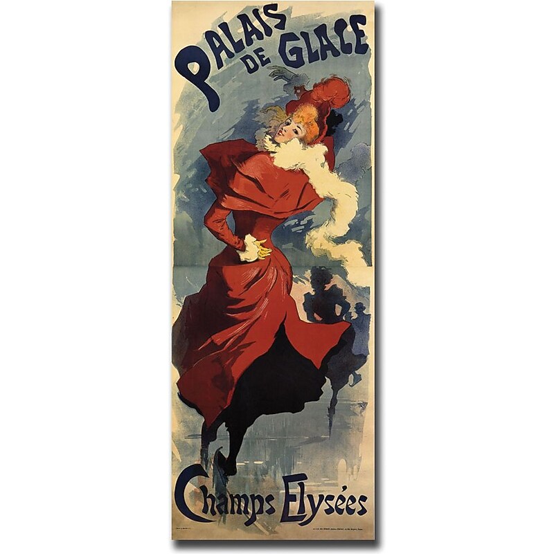 Trademark Global "Palais de Glace Champs Elysees" Gallery Wrapped Giclee on Canvas Art, 24" x 47" image 1