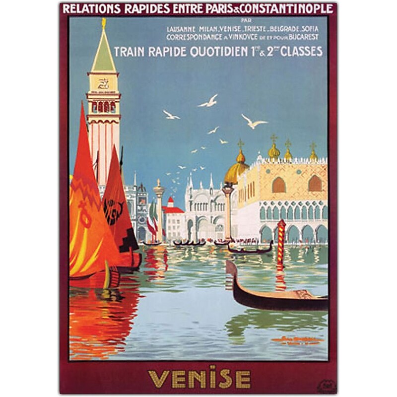 Trademark Global Georges Dorival "Venise" Canvas Art, 34" x 47" image 1
