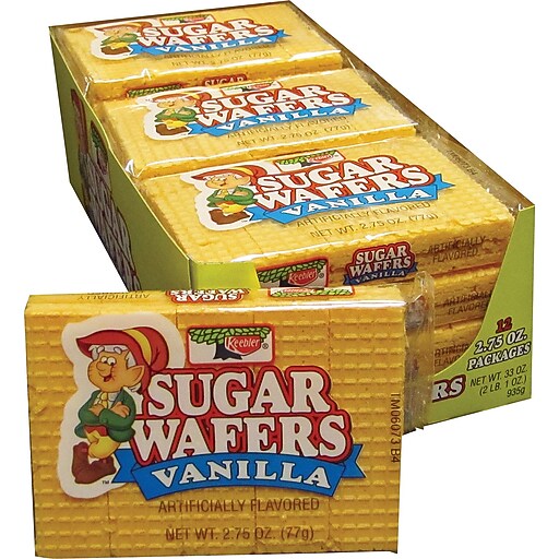 Keebler® Vanilla Sugar Wafers, 2.75 oz. Packs, 12 Packs/Box Staples