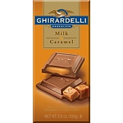 Ghirardelli Chocolate Bars, Milk & Caramel, 3.5 oz., 12 Bars/Box