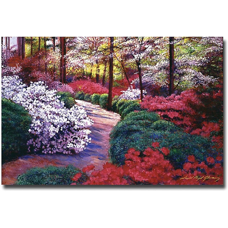 Trademark Global David Lloyd Glover "April Beauties" Canvas Art, 30" x 47" image 1