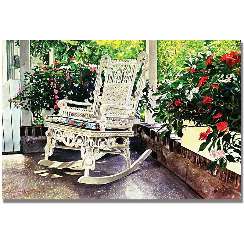 Trademark Global David Lloyd Glover "Summer Sun Porch" Canvas Art, 35" x 47" image 1