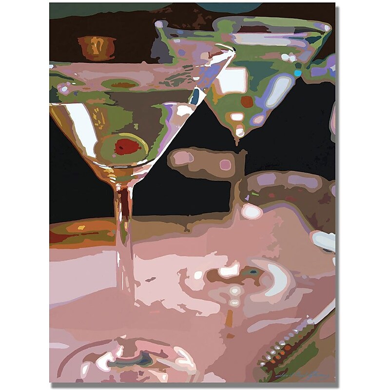 Trademark Global Ariane Moshayedi "Two Martini Lunch" Canvas Art, 35" x 47" image 1